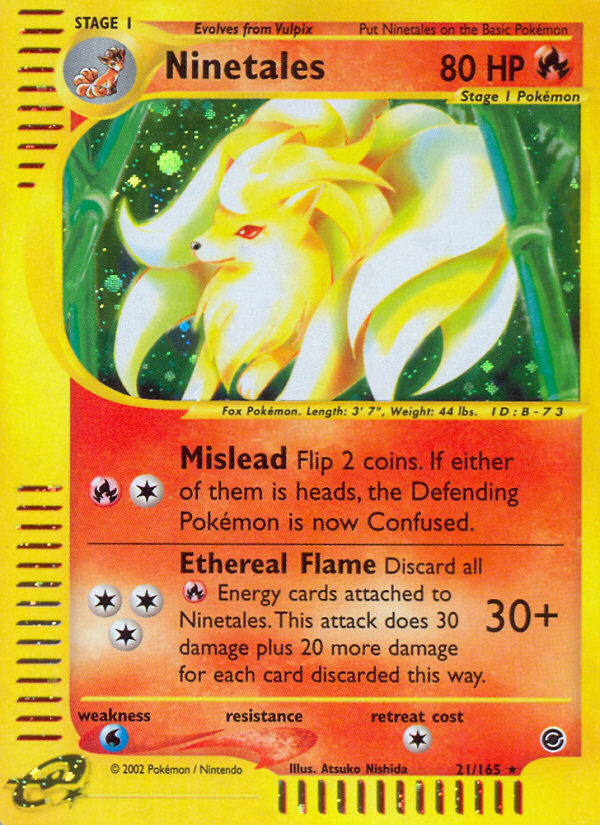 Ninetales (21/165) [Expedition: Base Set] | Shuffle n Cut Hobbies & Games