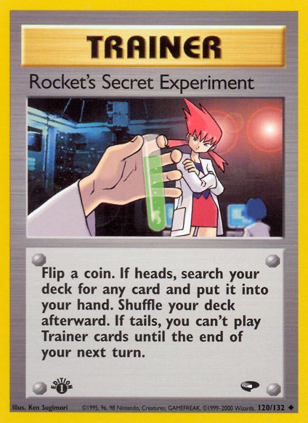 Rocket's Secret Experiment (120/132) [Gym Challenge 1st Edition] | Shuffle n Cut Hobbies & Games