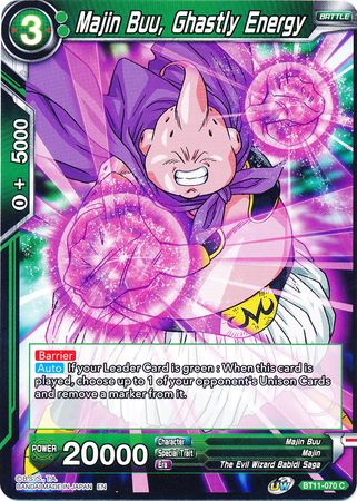 Majin Buu, Ghastly Energy [BT11-070] | Shuffle n Cut Hobbies & Games