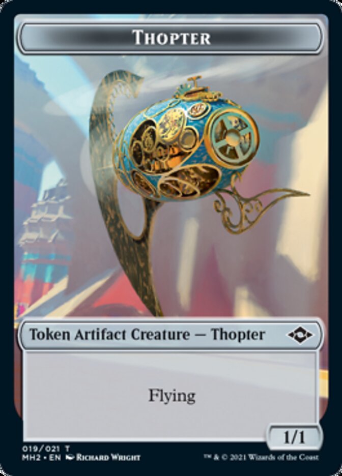 Thopter // Treasure (21) Double-Sided Token [Modern Horizons 2 Tokens] | Shuffle n Cut Hobbies & Games