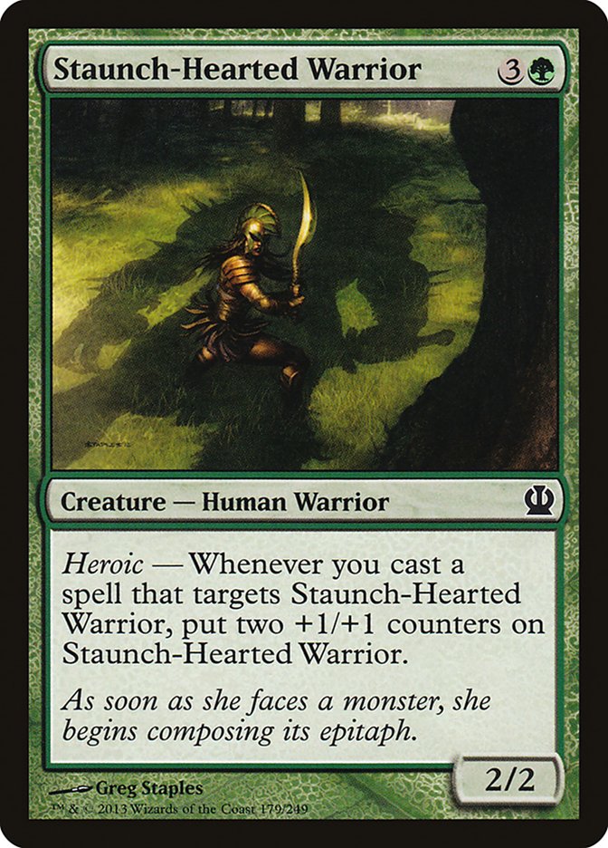 Staunch-Hearted Warrior [Theros] | Shuffle n Cut Hobbies & Games