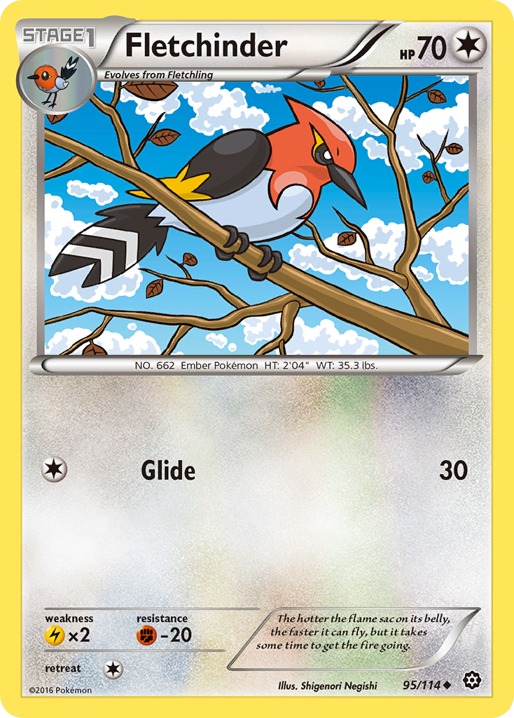 Fletchinder (95/114) [XY: Steam Siege] | Shuffle n Cut Hobbies & Games