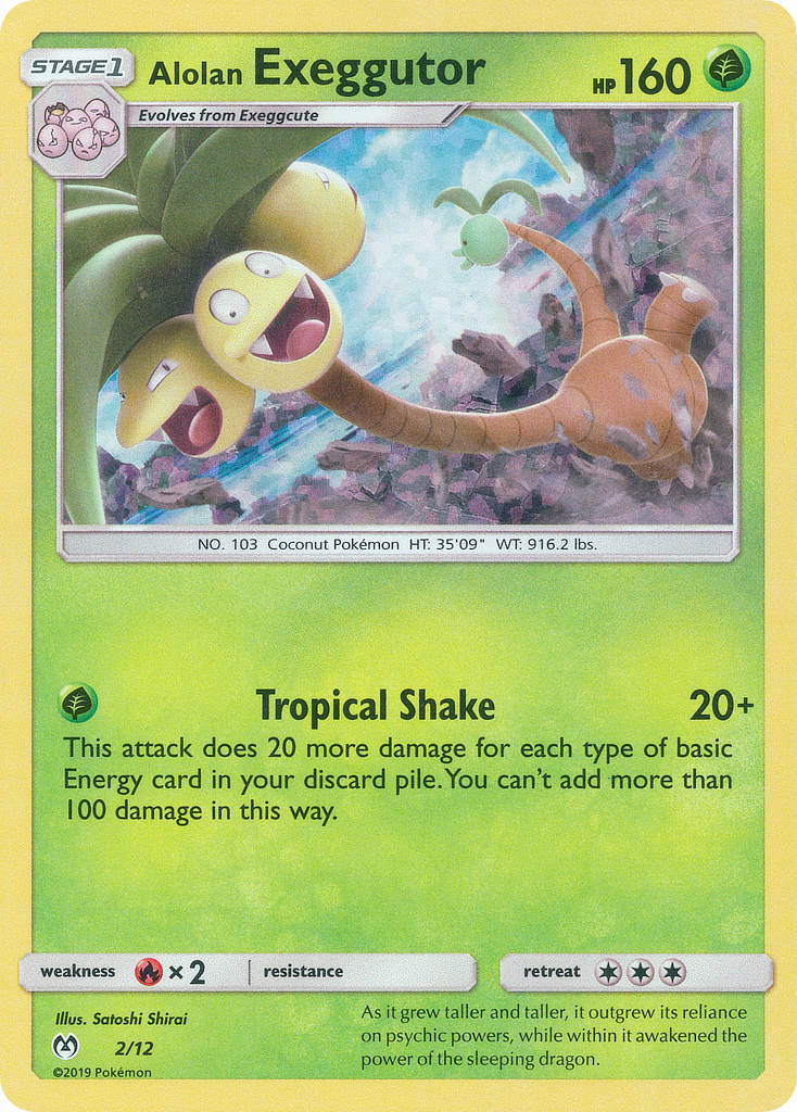 Alolan Exeggutor (2/12) [McDonald's Promos: 2019 Collection] | Shuffle n Cut Hobbies & Games