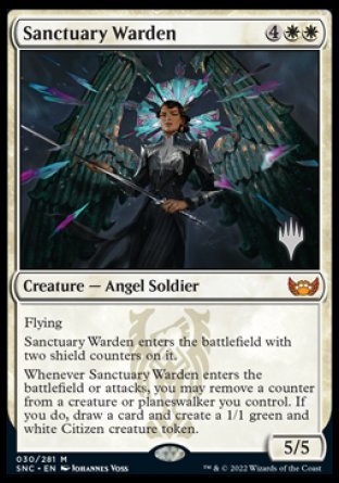 Sanctuary Warden (Promo Pack) [Streets of New Capenna Promos] | Shuffle n Cut Hobbies & Games