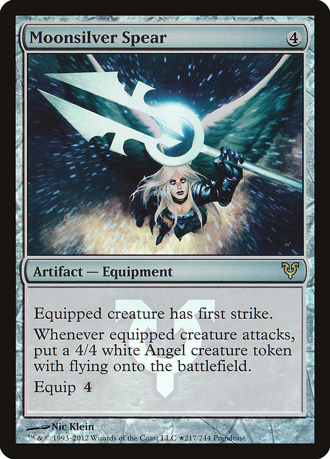 Moonsilver Spear [Avacyn Restored Prerelease Promos] | Shuffle n Cut Hobbies & Games