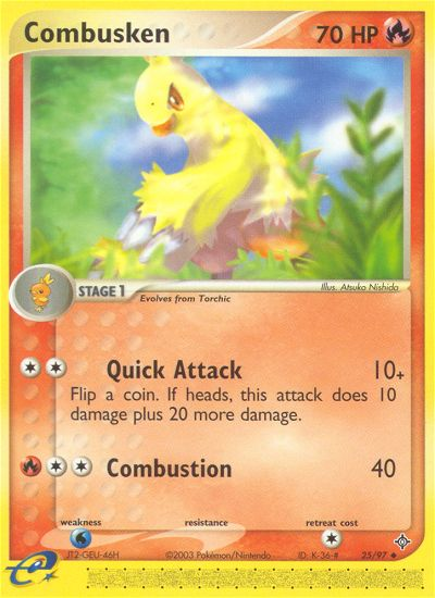 Combusken (25/97) [EX: Dragon] | Shuffle n Cut Hobbies & Games