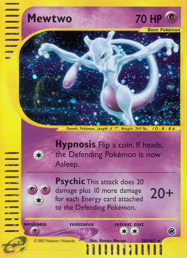 Mewtwo (20/165) [Expedition: Base Set] | Shuffle n Cut Hobbies & Games