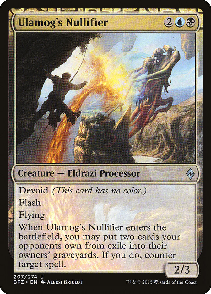 Ulamog's Nullifier [Battle for Zendikar] | Shuffle n Cut Hobbies & Games