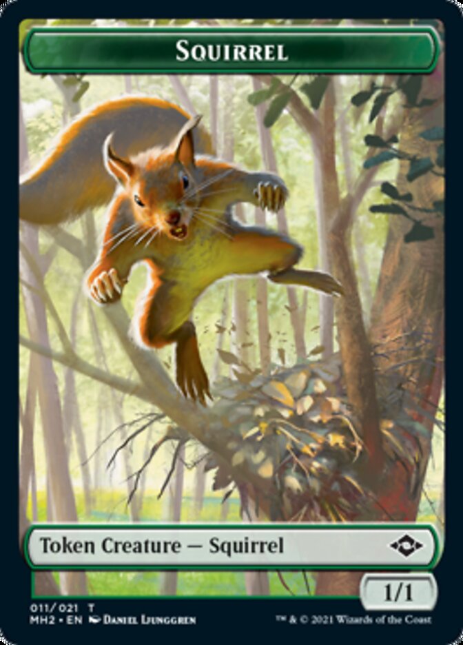 Squirrel // Zombie Double-Sided Token [Modern Horizons 2 Tokens] | Shuffle n Cut Hobbies & Games