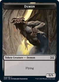 Demon // Squirrel Double-Sided Token [Double Masters Tokens] | Shuffle n Cut Hobbies & Games