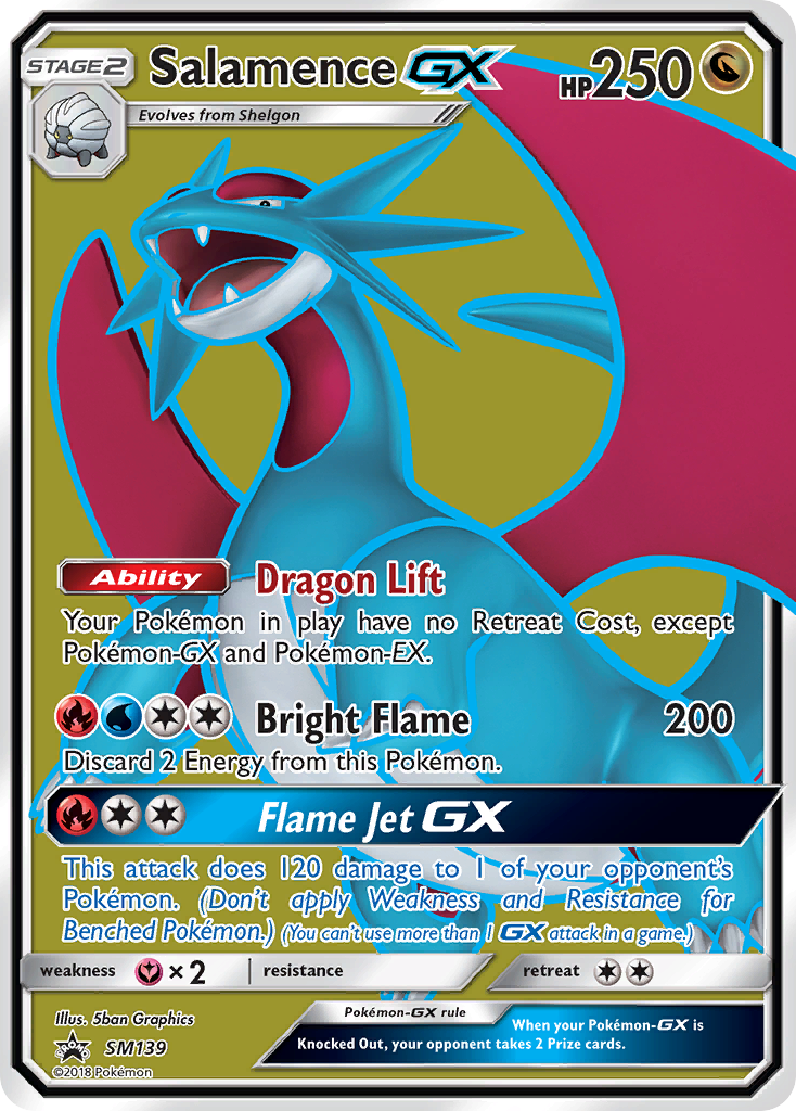 Salamence GX (SM139) [Sun & Moon: Black Star Promos] | Shuffle n Cut Hobbies & Games