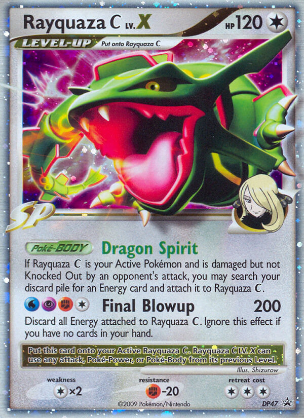 Rayquaza C LV.X (DP47) [Diamond & Pearl: Black Star Promos] | Shuffle n Cut Hobbies & Games