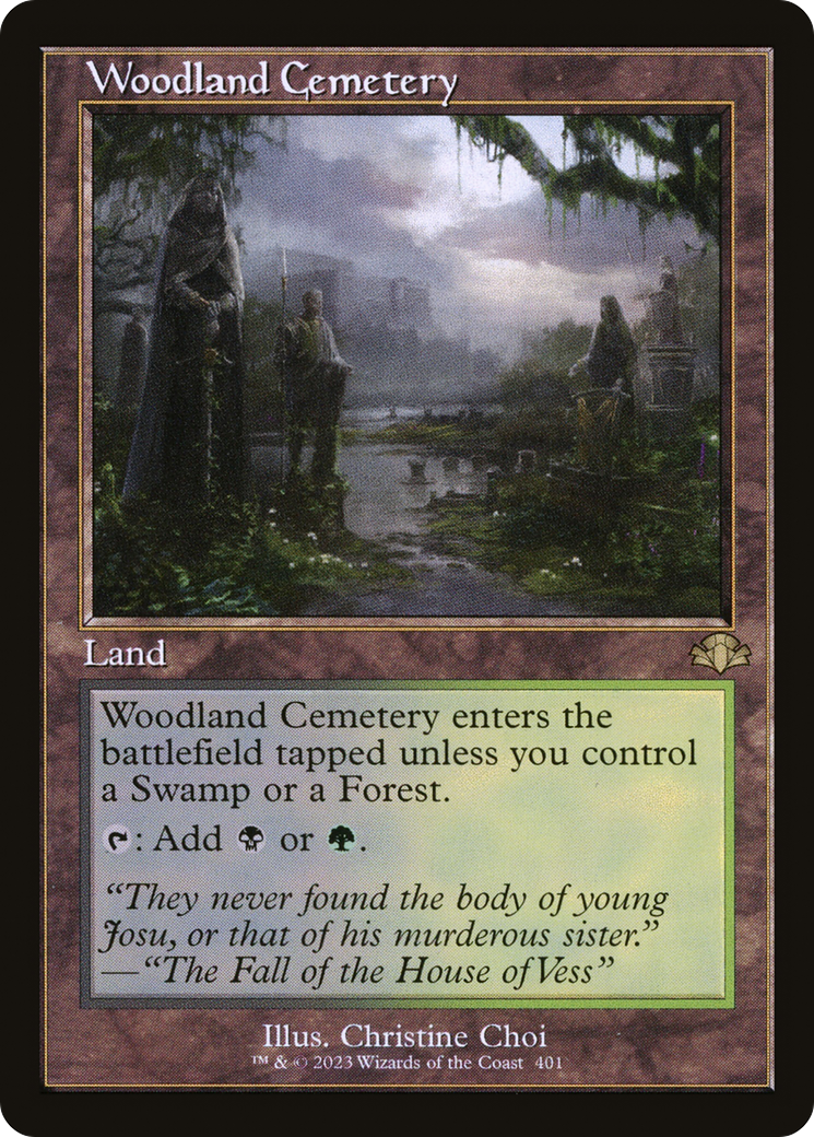 Woodland Cemetery (Retro) [Dominaria Remastered] | Shuffle n Cut Hobbies & Games