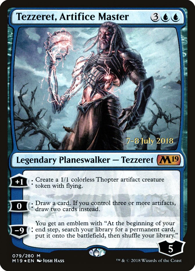 Tezzeret, Artifice Master [Core Set 2019 Prerelease Promos] | Shuffle n Cut Hobbies & Games