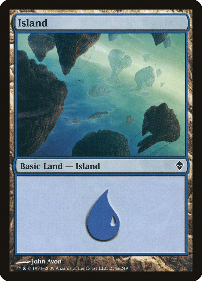 Island (234a) [Zendikar] | Shuffle n Cut Hobbies & Games