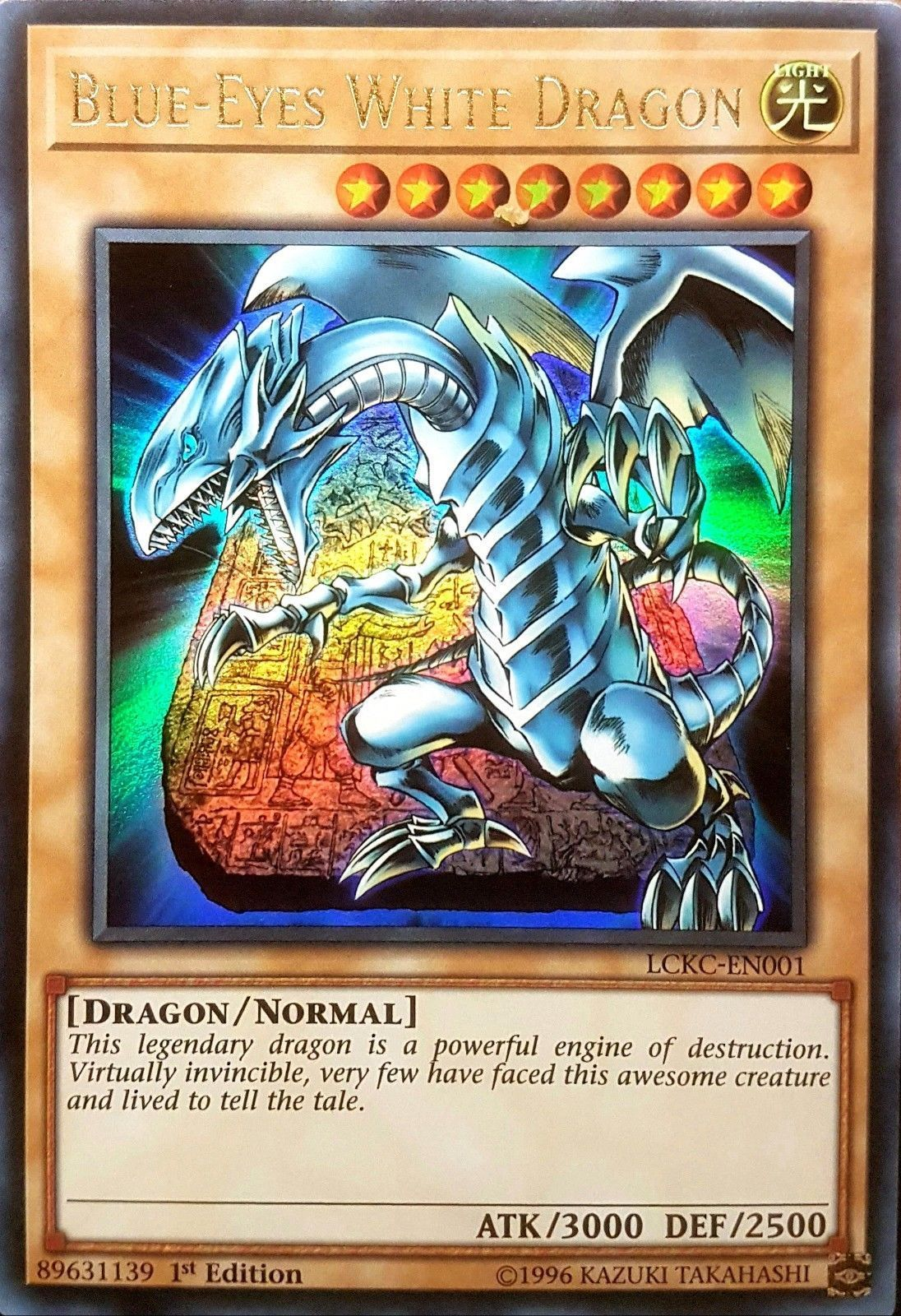 Blue-Eyes White Dragon (Version 4) [LCKC-EN001] Ultra Rare | Shuffle n Cut Hobbies & Games