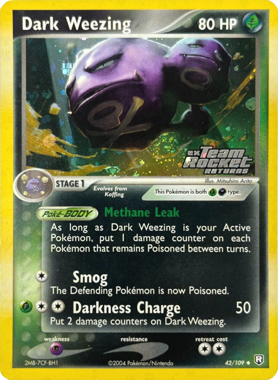 Dark Weezing (42/109) (Stamped) [EX: Team Rocket Returns] | Shuffle n Cut Hobbies & Games