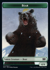 Bear // Monk Double-Sided Token [Double Masters 2022 Tokens] | Shuffle n Cut Hobbies & Games