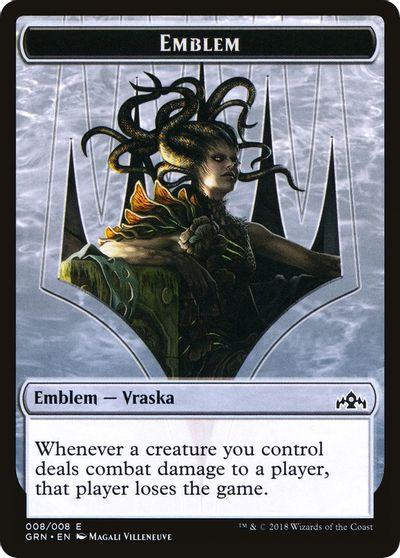 Vraska Emblem // Human Double-Sided Token [Challenger Decks 2020 Tokens] | Shuffle n Cut Hobbies & Games