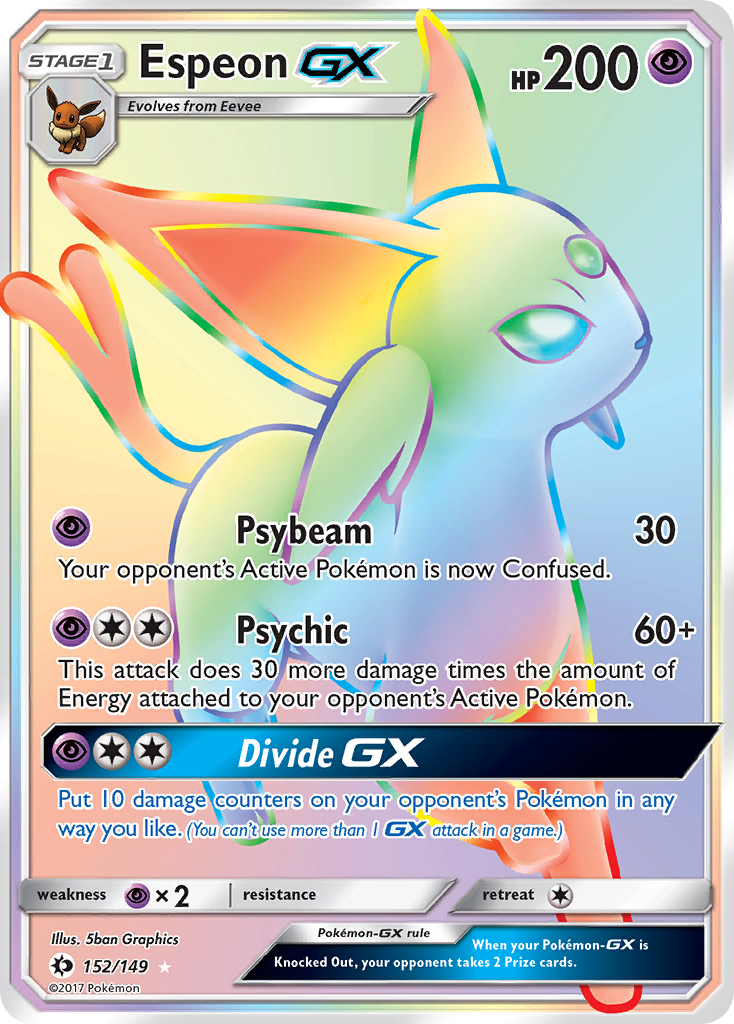 Espeon GX (152/149) [Sun & Moon: Base Set] | Shuffle n Cut Hobbies & Games