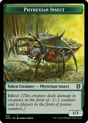 Phyrexian Wurm // Phyrexian Insect Double-Sided Token [Phyrexia: All Will Be One Commander Tokens] | Shuffle n Cut Hobbies & Games