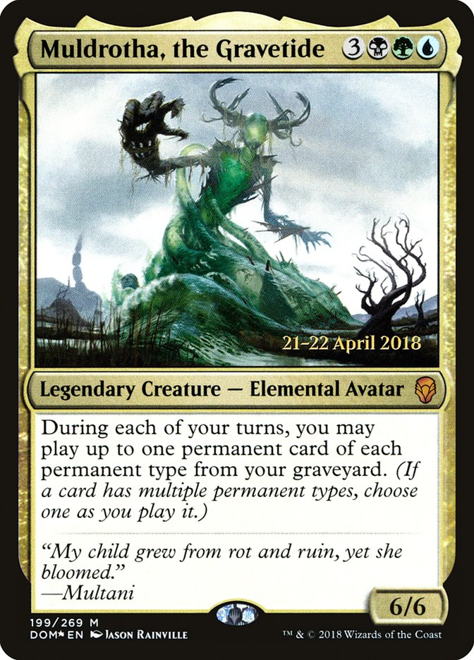 Muldrotha, the Gravetide [Dominaria Prerelease Promos] | Shuffle n Cut Hobbies & Games