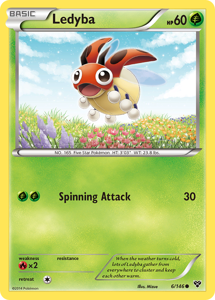 Ledyba (6/146) [XY: Base Set] | Shuffle n Cut Hobbies & Games