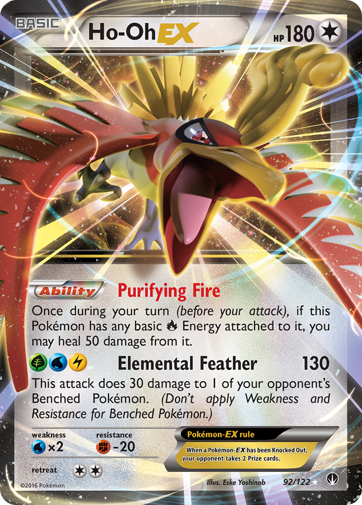 Ho-Oh EX (92/122) [XY: BREAKpoint] | Shuffle n Cut Hobbies & Games