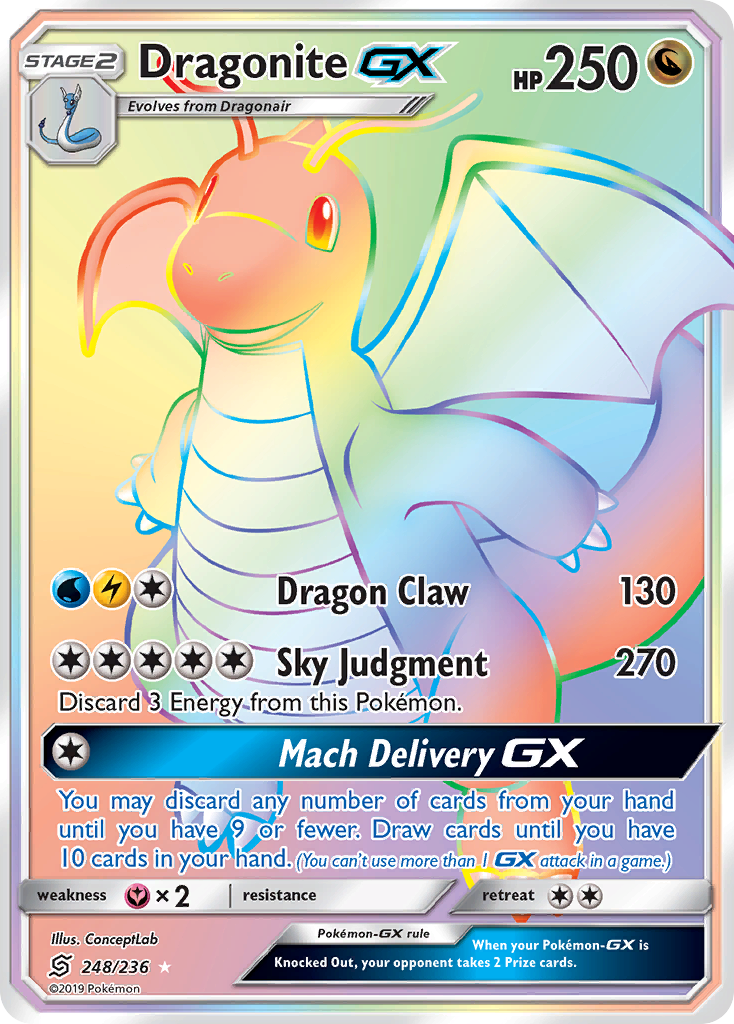 Dragonite GX (248/236) [Sun & Moon: Unified Minds] | Shuffle n Cut Hobbies & Games