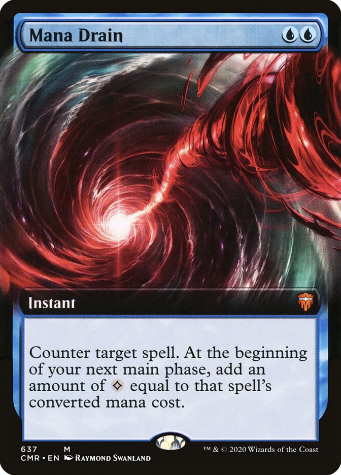 Mana Drain (Extended Art) [Commander Legends] | Shuffle n Cut Hobbies & Games