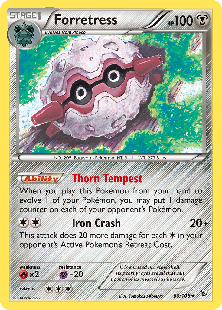 Forretress (60/106) [XY: Flashfire] | Shuffle n Cut Hobbies & Games