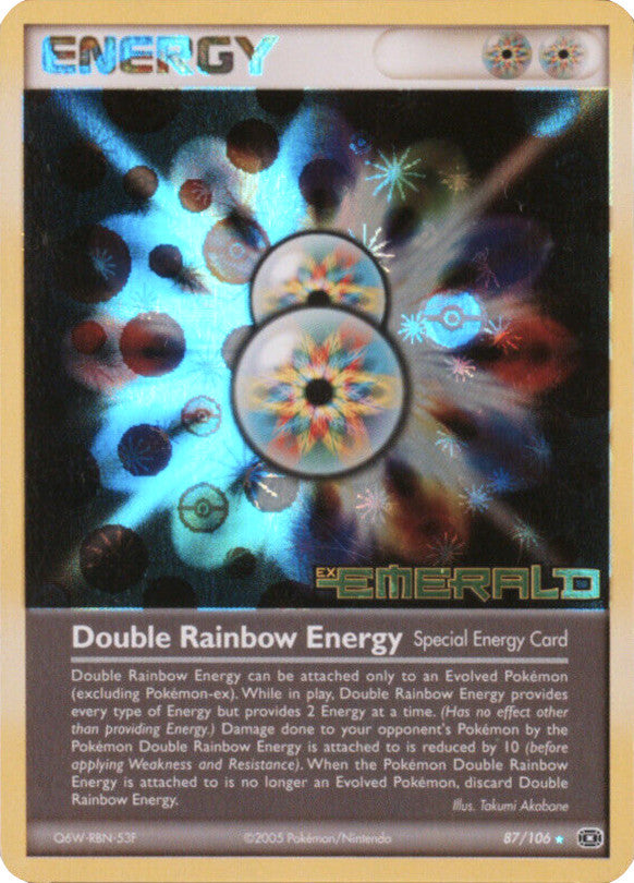 Double Rainbow Energy (87/106) (Stamped) [EX: Emerald] | Shuffle n Cut Hobbies & Games