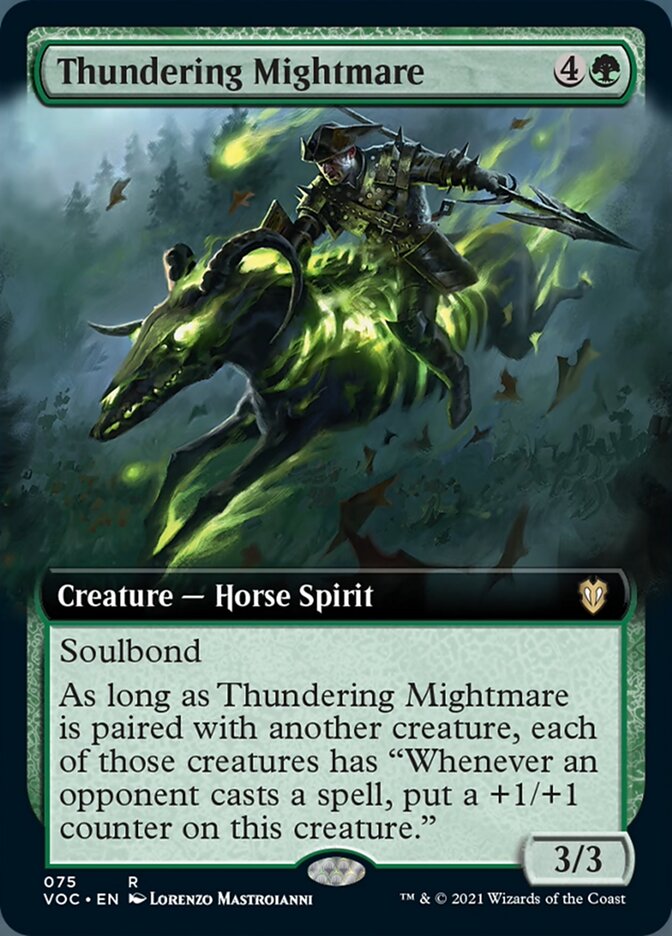 Thundering Mightmare (Extended Art) [Innistrad: Crimson Vow Commander] | Shuffle n Cut Hobbies & Games