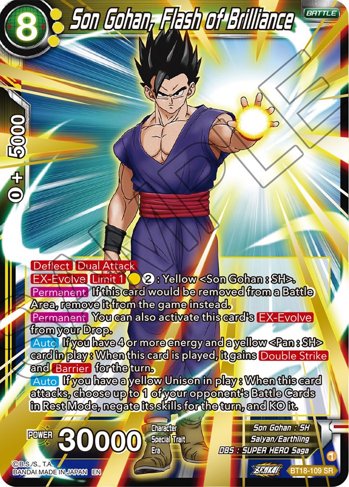 Son Gohan, Flash of Brilliance (BT18-109) [Dawn of the Z-Legends] | Shuffle n Cut Hobbies & Games