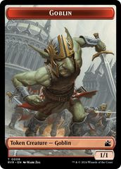 Goblin (0008) // Goblin (0009) Double-Sided Token [Ravnica Remastered Tokens] | Shuffle n Cut Hobbies & Games