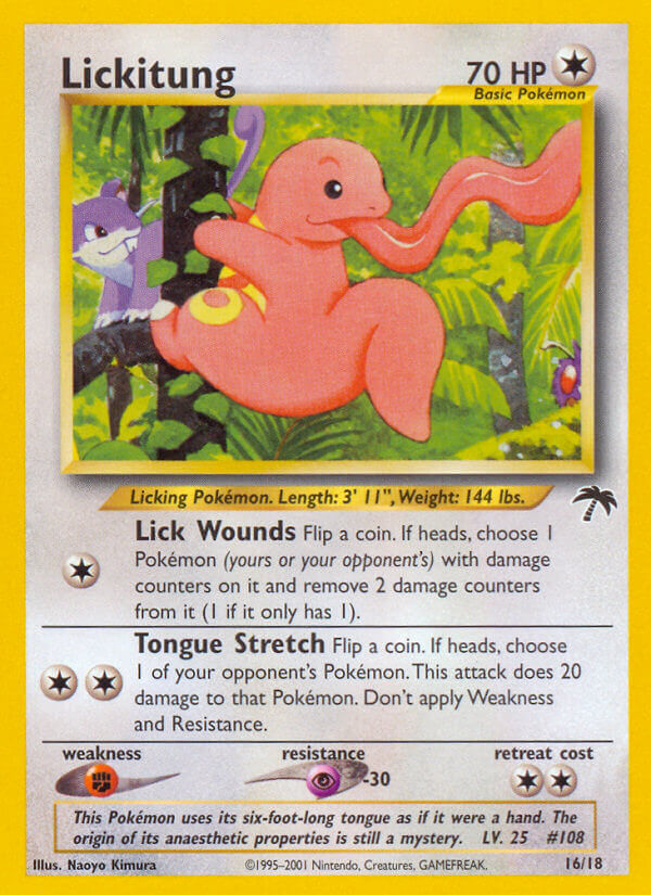 Lickitung (16/18) [Southern Islands] | Shuffle n Cut Hobbies & Games