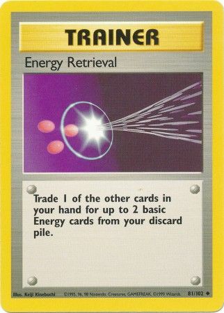 Energy Retrieval (81/102) [Base Set Unlimited] | Shuffle n Cut Hobbies & Games