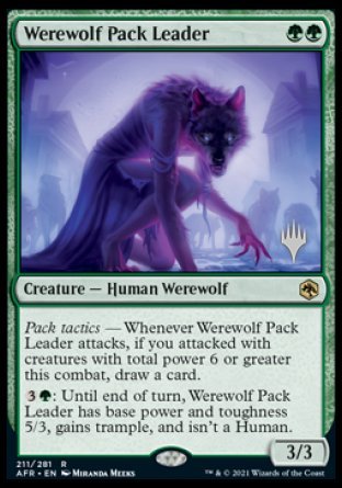 Werewolf Pack Leader (Promo Pack) [Dungeons & Dragons: Adventures in the Forgotten Realms Promos] | Shuffle n Cut Hobbies & Games