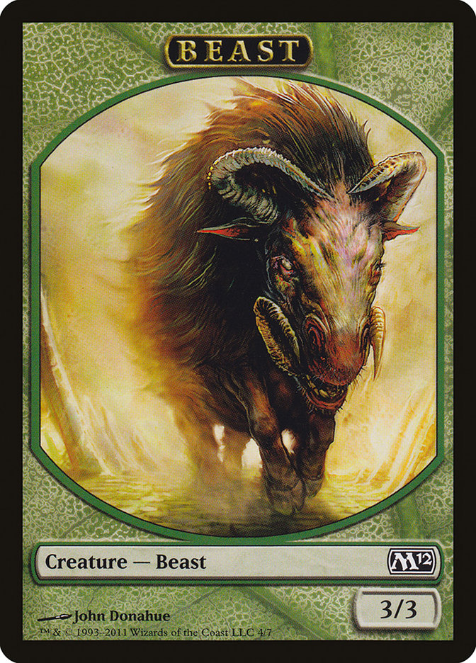 Beast Token [Magic 2012 Tokens] | Shuffle n Cut Hobbies & Games