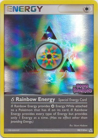 Rainbow Energy (98/110) (Delta Species) (Stamped) [EX: Holon Phantoms] | Shuffle n Cut Hobbies & Games