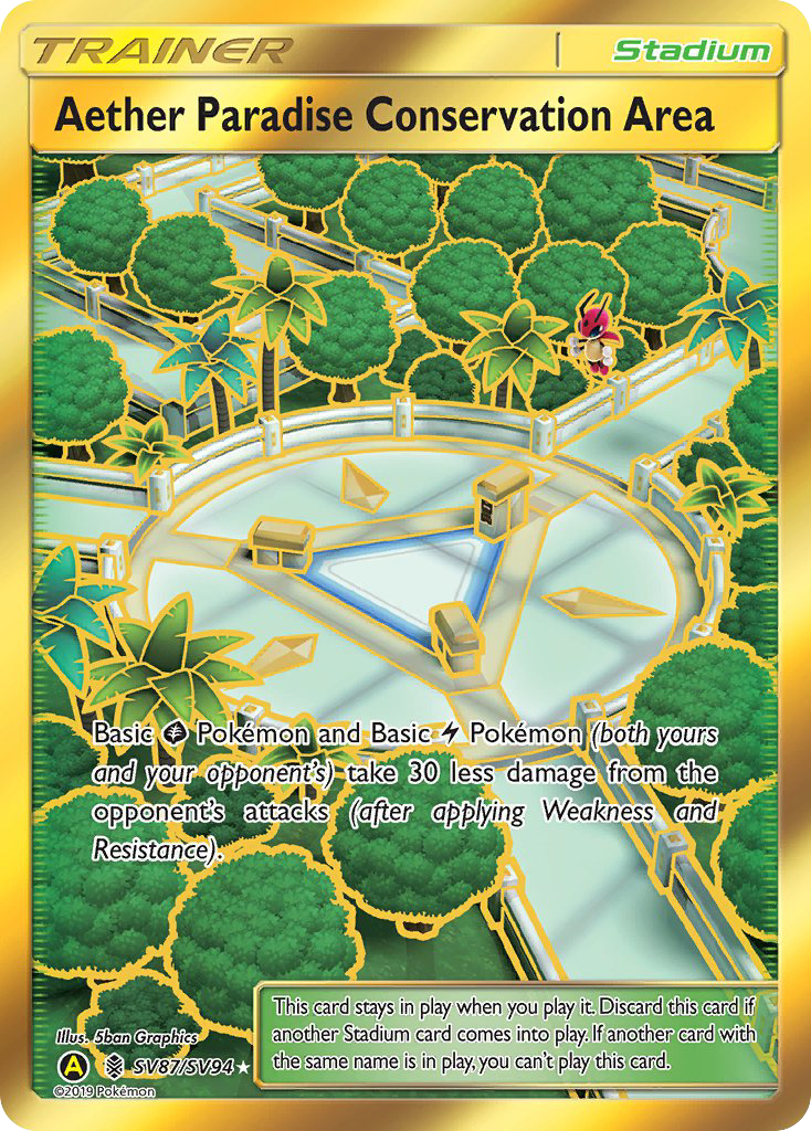 Aether Paradise Conservation Area (SV87/SV94) [Sun & Moon: Hidden Fates - Shiny Vault] | Shuffle n Cut Hobbies & Games