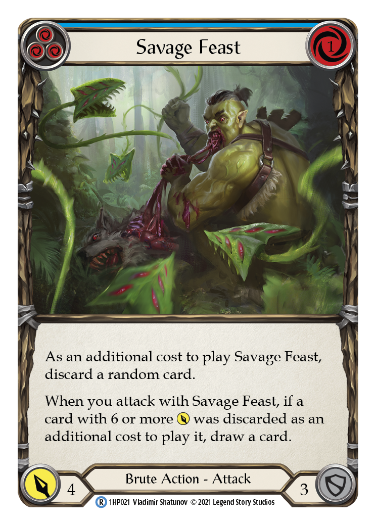 Savage Feast (Blue) [1HP021] | Shuffle n Cut Hobbies & Games