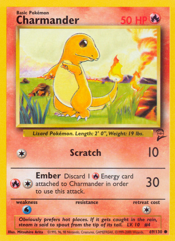 Charmander (69/130) [Base Set 2] | Shuffle n Cut Hobbies & Games