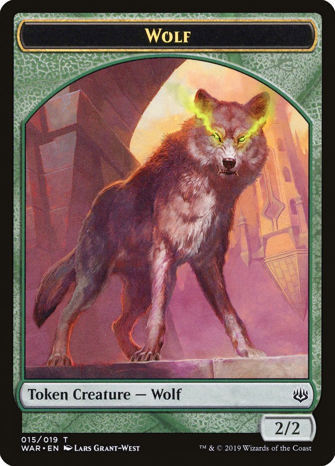 Wolf Token [War of the Spark Tokens] | Shuffle n Cut Hobbies & Games