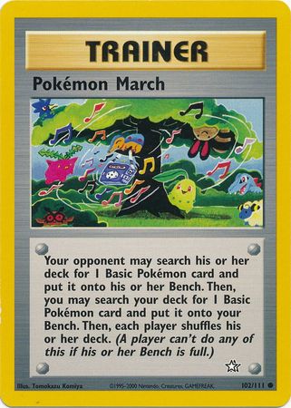 Pokemon March (102/111) [Neo Genesis Unlimited] | Shuffle n Cut Hobbies & Games