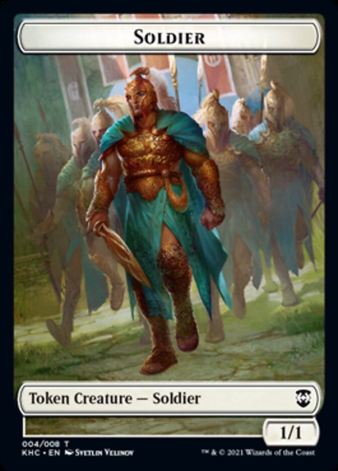 Soldier Token [Kaldheim Commander Tokens] | Shuffle n Cut Hobbies & Games