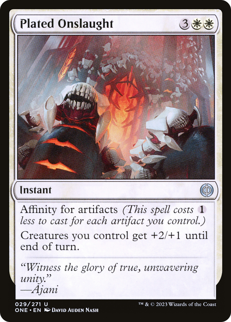 Plated Onslaught [Phyrexia: All Will Be One] | Shuffle n Cut Hobbies & Games