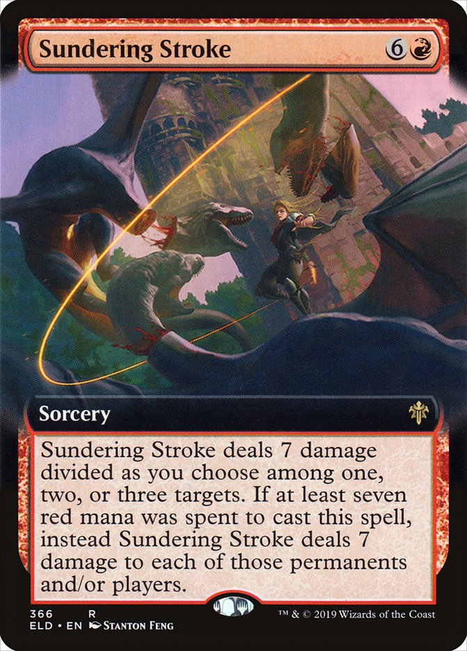 Sundering Stroke (Extended Art) [Throne of Eldraine] | Shuffle n Cut Hobbies & Games