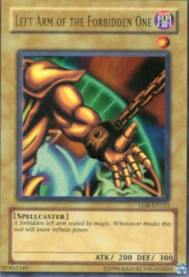 Left Arm of the Forbidden One [LOB-EN123] Ultra Rare | Shuffle n Cut Hobbies & Games