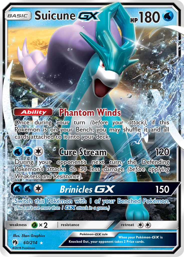 Suicune GX (60/214) [Sun & Moon: Lost Thunder] | Shuffle n Cut Hobbies & Games